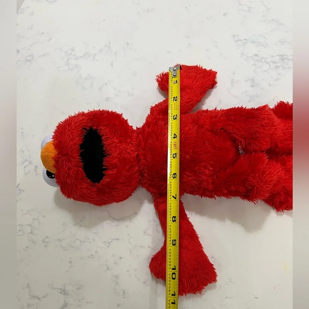 Vibrant Red and Orange Bird Toy with Plush Texture